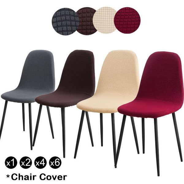 

chair covers 1/2/4/6 pcs seat cover for eames washable removable armless shell banquet home el slipcover a+++