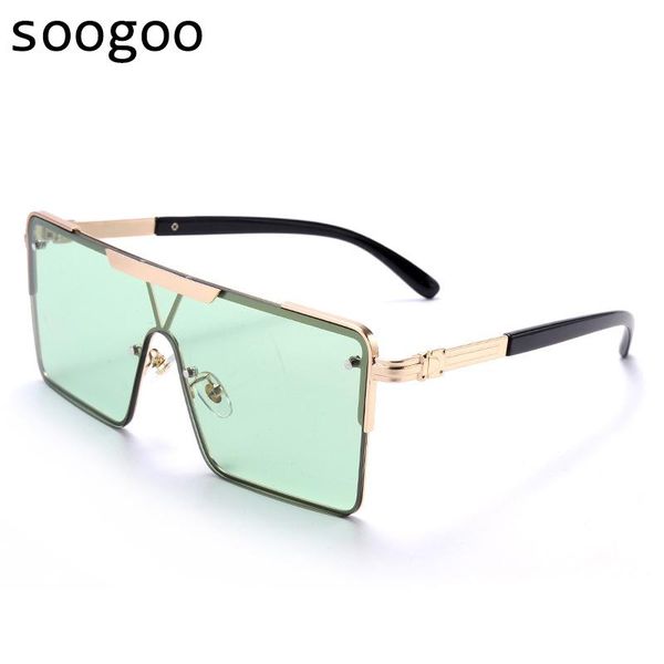 

sunglasses oversized square one-piece men's 2021 european and american street fashion women's 8031, White;black