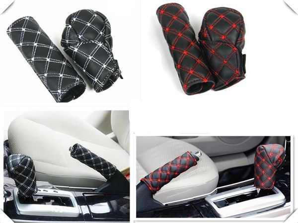 

car seat covers interior hand brake shift knob cover gear box 2 pieces / set for fiorino 595 500 500s toro fullback aegea
