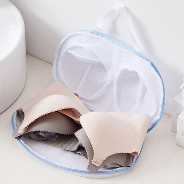 

laundry bags bra mesh anti-deformation lingerie washing bag with handle for drying zipper closure machine pr sale