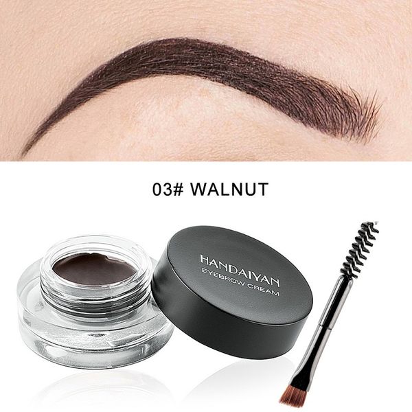 

handaiyan 1pc eyebrow enhancers natural waterproof long lasting eyes gel cream makeup with brush cosmetic for cosplay