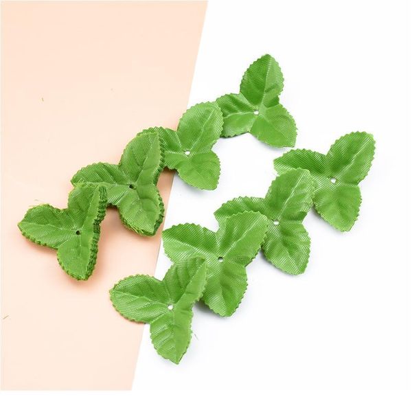 

200pcs silk rose leaves decorative flowers wreaths wedding home decoration accessories diy gifts box fake leaf artificia jllbzs