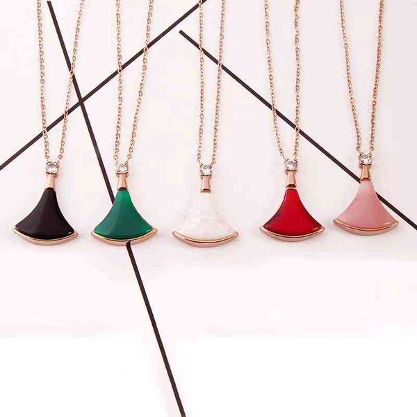 

the new baojia gaobanben s925 sterling silver natural fritillaria fan necklace women's small skirt red chalcedony pendant