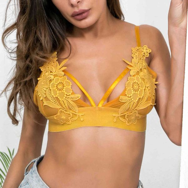 

lingerie 2021 summer women's hollowed out flower lace underwear 2100, Black;white