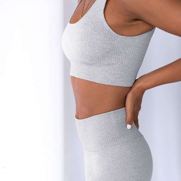 

tight skirt yoga sports new bra suit nylon back designer, Gray