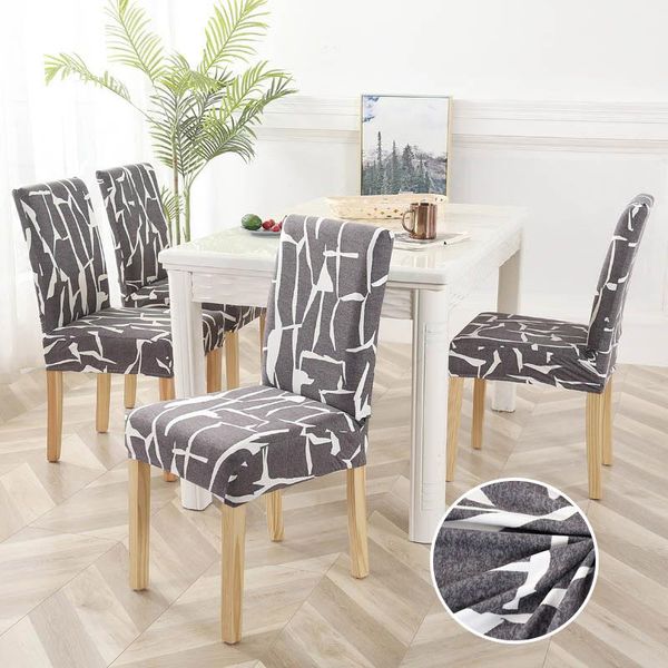 

chair covers 1/2/4/6pcs flower printed dining cover spandex wedding party protector removable slipcover seat