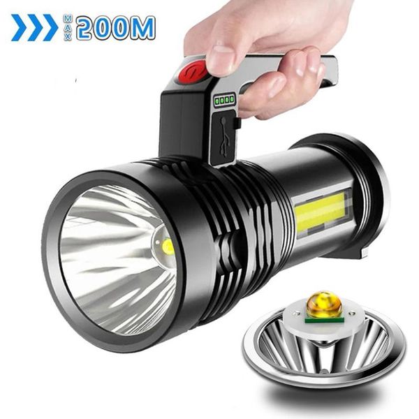 

other led lighting portable powerful p500 torch usb rechargeable searchlight waterproof spotlight for fishing floodlight lantern