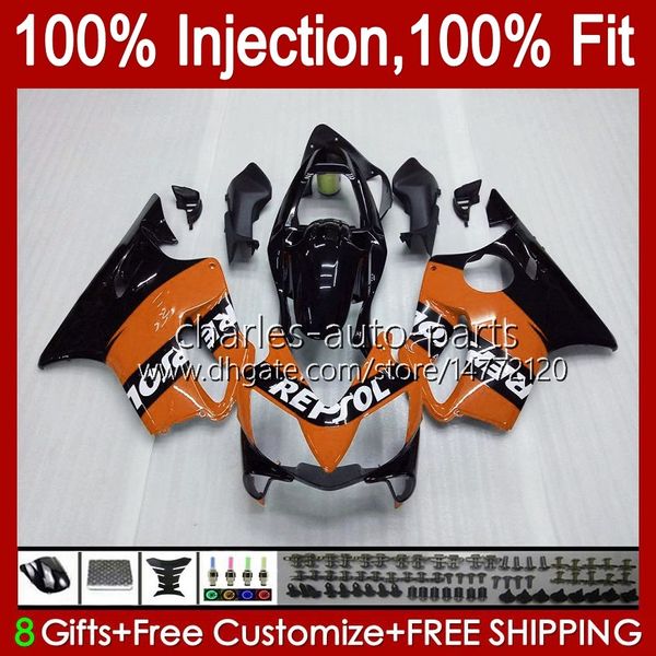 OEM-Karosserie für HONDA CBR600FS CBR600F4i F4 i 600CC Neu Orange 01-03 Karosserie 46No.204 CBR 600 F4i 600F4i FS CC 01 02 03 CBR600 F4i 2001 2002 2003 Spritzguss-Verkleidung