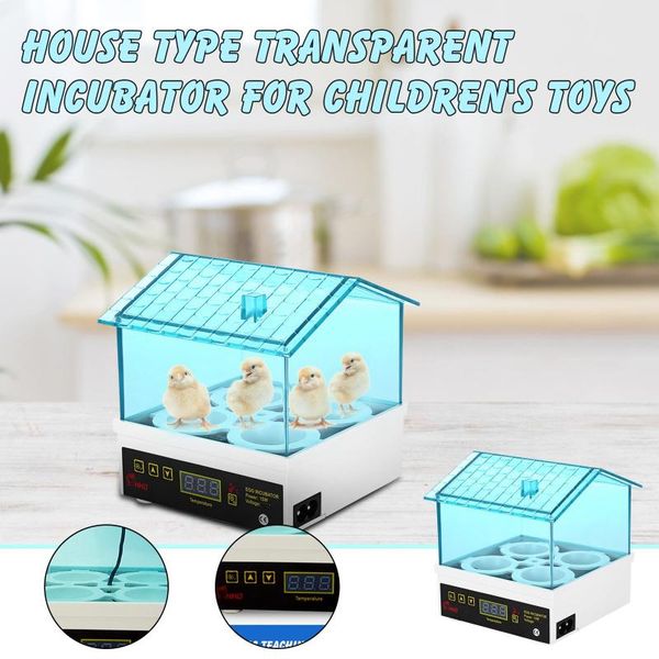 

egg boilers 4 eggs incubator brooder automatic farm incubation tools auto temperature control hatcher easy to observe with led light #4