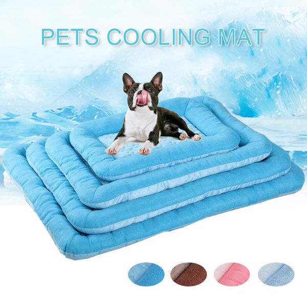 

kennels & pens dog bed houses mat cooling summer sleeping cushion cats blanket mattress big puppy small breeds soft pet accessories supply