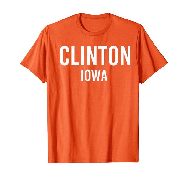 

CLINTON IOWA IA USA Patriotic Vintage Sports T-Shirt, Mainly pictures