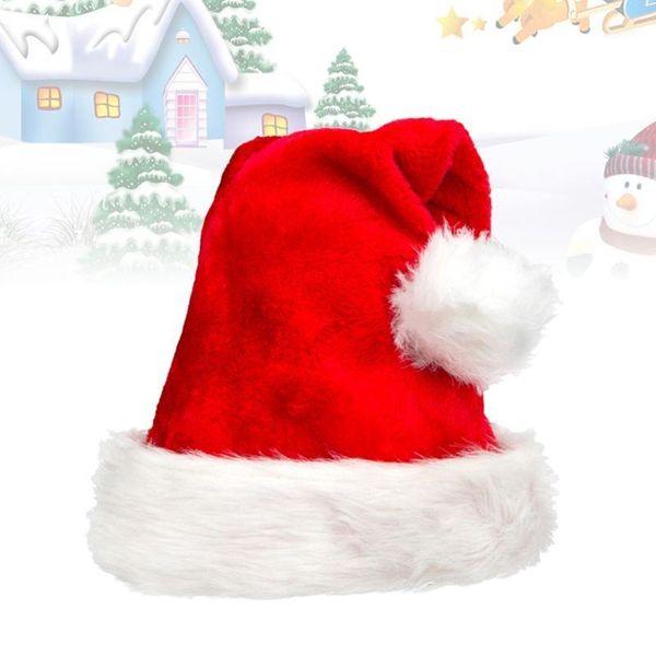 

christmas decorations 1pc hats santa hat plush party favors cap headdress for holiday