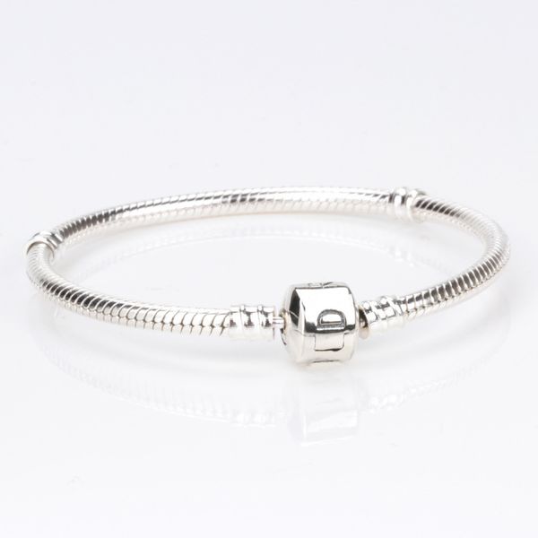 

2021 classic s925 silver original 925 charm bracelets for women snake chain beads moment bracelet jewelry making gifts, Golden;silver