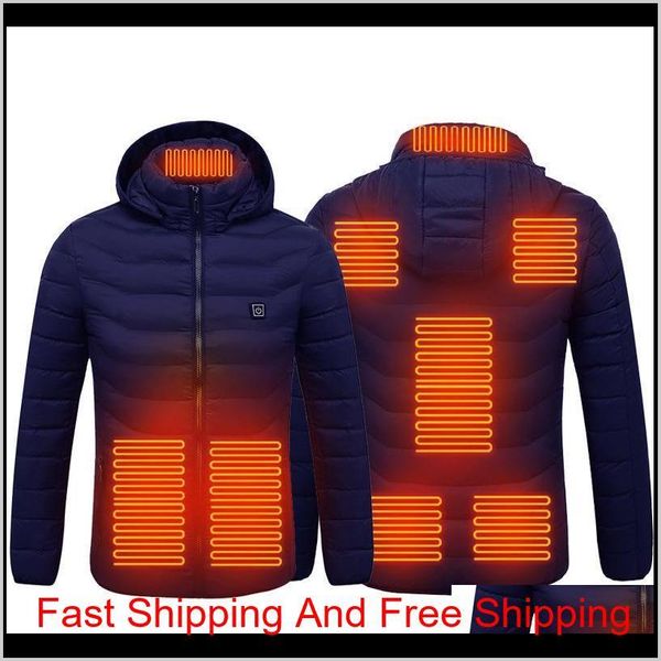 

paratago new men women heating jackets winter warm usb heated clothing thermal cotton hiking hunting fis qylekf my_home2010, Blue;black