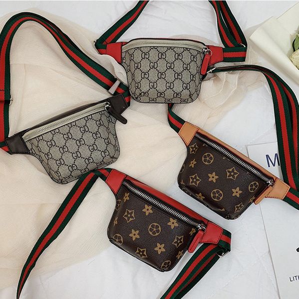 

fashion kids handbags print designer mini purse shoulder bags children girls fanny bag wallet children's day gift