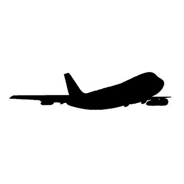 

22*5cm plane silhouette car sticker decal cartoon plane motorcycle car styling black/silver c2-0193