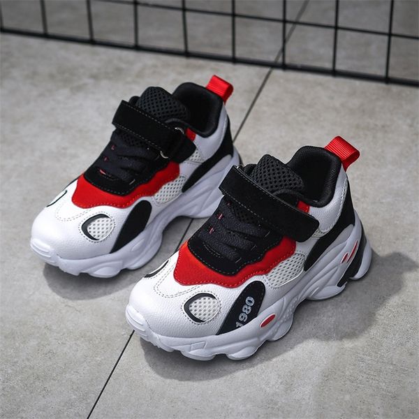 

boys fashion sneakers baby trainers children school sport shoes soft school shoes 210312, Black;red