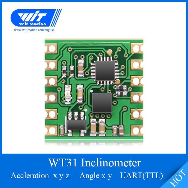 

activity trackers witmotion wt31n ahrs 3-axis module digital inclinometer, accelerometer, tilt angle measurement, 3.3-5vl version