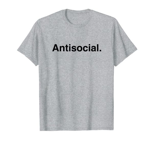 

antisocial t-shirt t-shirt, White;black