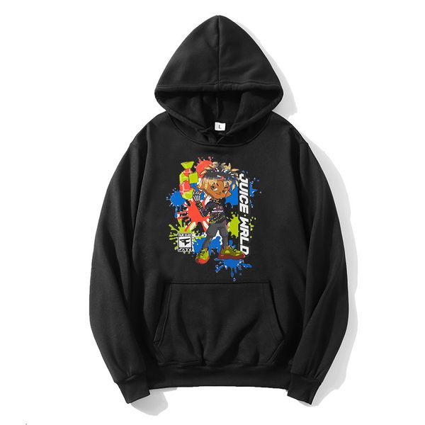

2021 new juice wrld rapper men and women same fashion graffiti print sweatshirt hoodie p7gz, Black