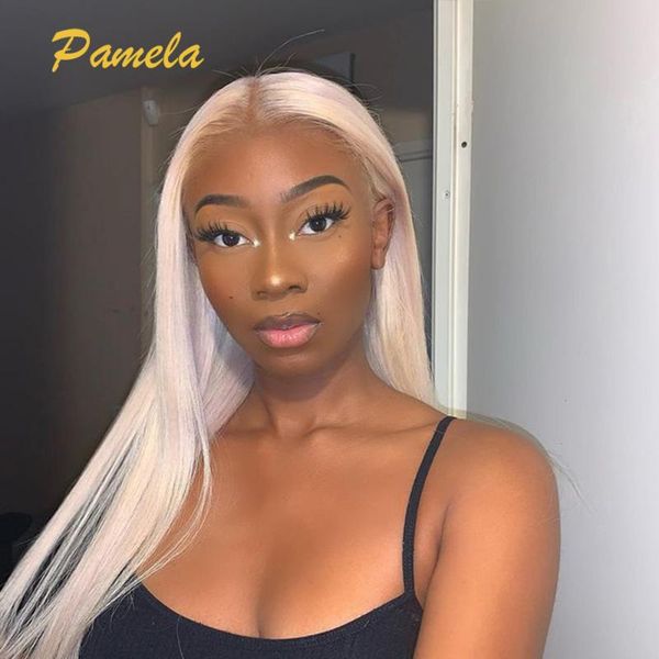 

lace wigs 613 human hair wig colored bone straight for black women pre plucked bleached knot hd transparent, Black;brown