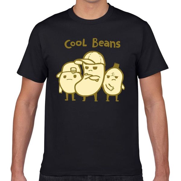 

men's t-shirts t shirt men cool beans design black geek cotton male tshirt xxxl, White;black
