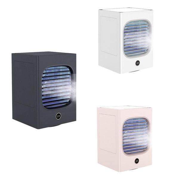 

electric fans mini air cooler personal space super quiet desk fan with 3 speeds for home office room conditioner