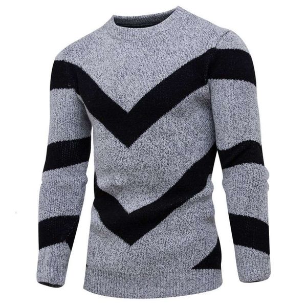 

autumn and winter new color matching sweater british crew neck men's t-shirt coatwinter, White;black