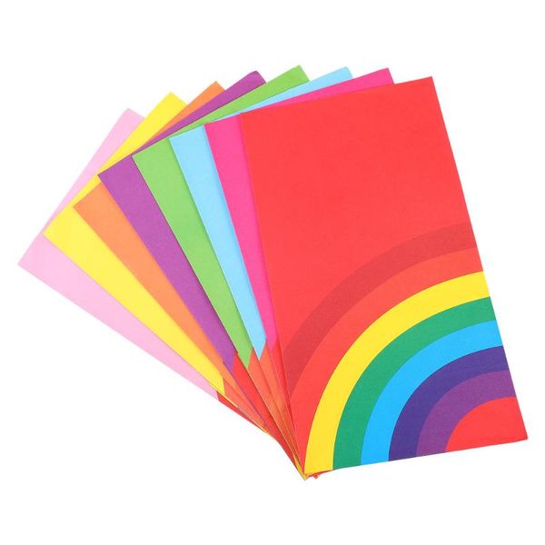 

gift wrap 24pcs rainbow paper bags party favor wrapping baking food