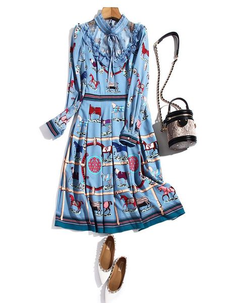 

casual dresses bk11247 fashion women 2021 spring dress luxury european design party style, Black;gray