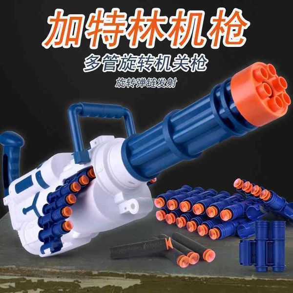 

soft bullet gatling electric continuous firing heavy machine gun simulation chicken eating equipment boy outdoor combat toy