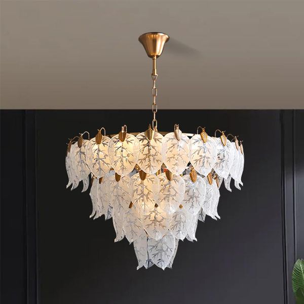

pendant lamps northern europe style living room lights atmosphere glass chandelier personality fashion design restaurant