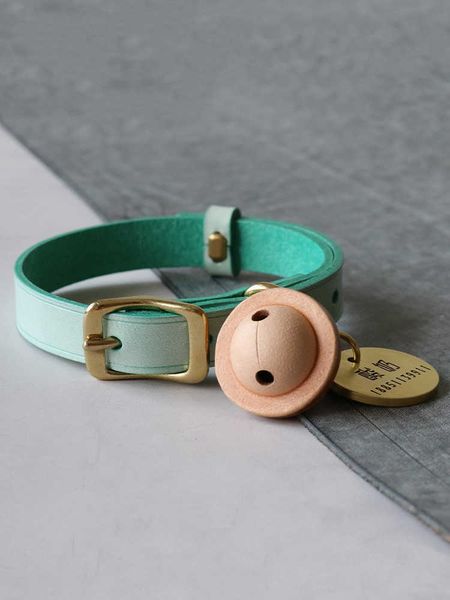 

cat cat bell dog traction anti lost brand lettering pet cow leather collar cute
