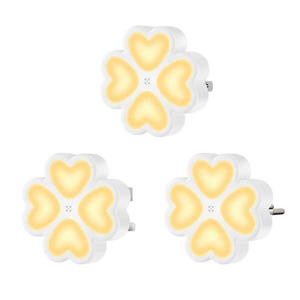 

night lights 1pc sensor led bedroom decor light detector wall decorative lamp us/uk/eu plug staircase closet room aisle lighting