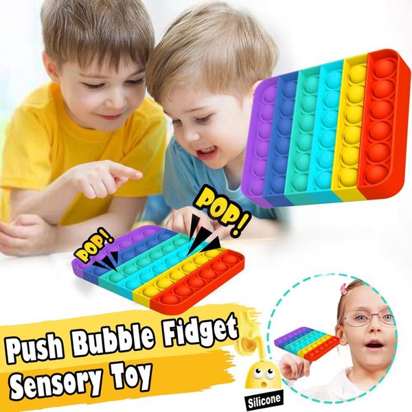 

funny fidget toys simple dimple pop it bubble popit sensory for kids stress reliever autism gift antistress ball