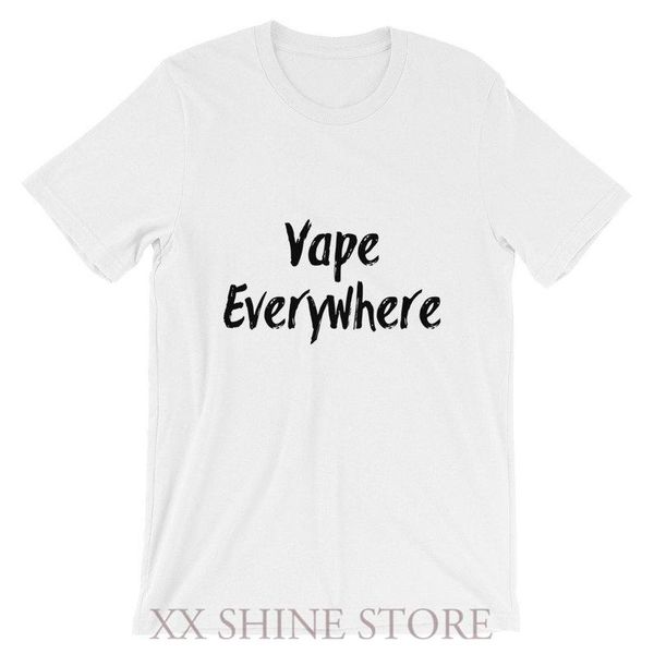 

men's t-shirts vape everywhere short-sleeve clothing t shirt tee gift shirts e-cig vaping, White;black