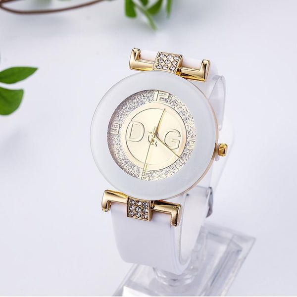 

wristwatches montre femme fashion brand silicone watch 2021 analog quartz women luxury casual rhinestone reloj zegarka, Slivery;brown