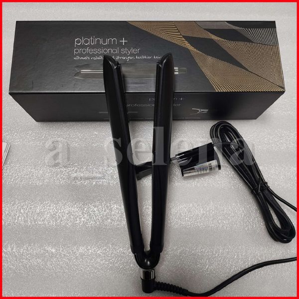 

white black color hair straighteners platinum+ hair straightener ceramic flat iron professional hair styler with good quality