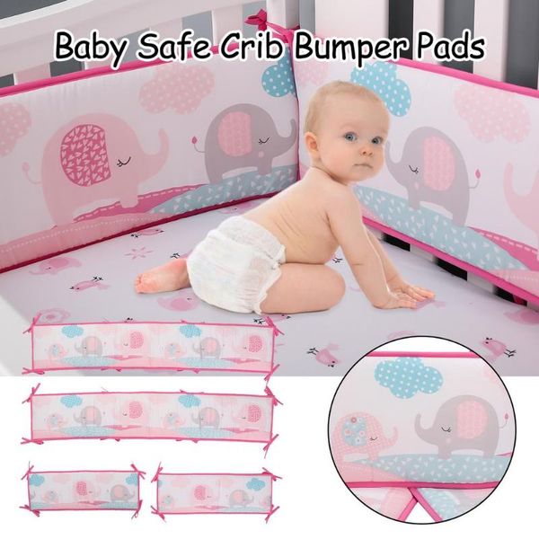 

bedding sets baby bed bumper for borns room decoration soft crib protector kids cot cushion 4 pieces surrounding circumference