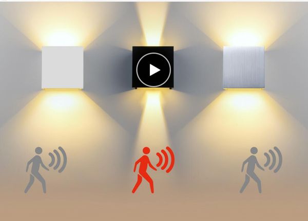 

led wall light ip65 7/10w waterproof outdoor indoor led wall lamp modern aluminum adjustable angle ac90~260v porch light