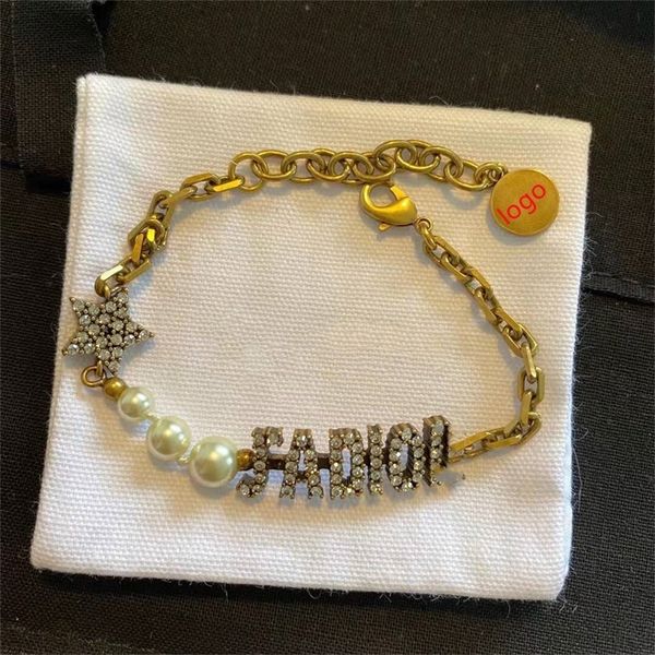 

85% off factory clearance home home star pearl bracelet female high sense bracelet, Black