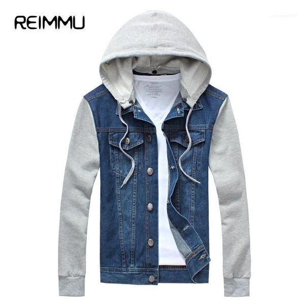 Jaquetas dos homens Atacado - 2022 Chegada Masculina Jean Jaqueta com Hood de Alta Qualidade Oversized 5xl Denim Homens Marca Venda1