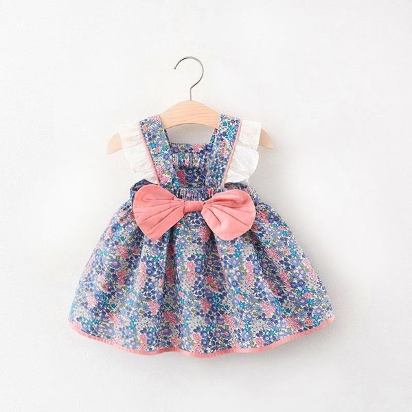 

girl's dresses summer born baby girl clothes floral vest dress for 1 year birthday clothing princess party tutu, Red;yellow