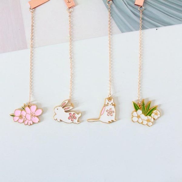 

bookmark white sakura pendant student supplies creative school for children bznvn