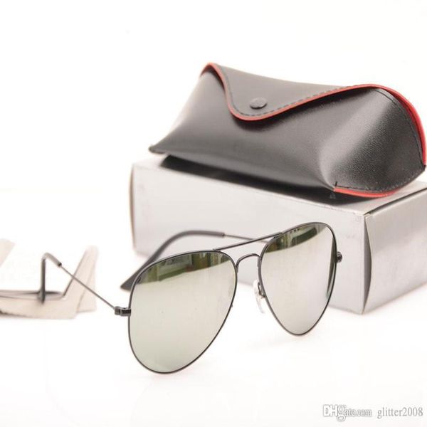 

womens with 58mm sunglasses with box frame cases quality mirror sunglasses high mens glasses classic sun gold glasses ray bo omrai, White;black