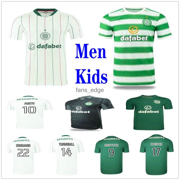 

2021 2022 celtic soccer jerseys ajeti turnbull edouard johnston griffiths mcgregor forrest brown duffy taylor christie custom 21 22 men kids, Black;yellow