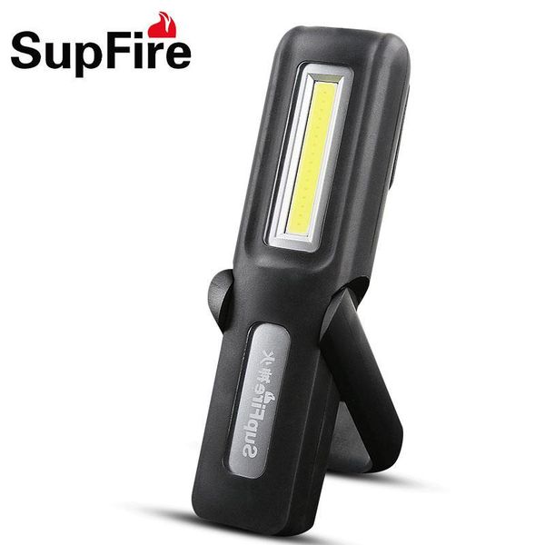 

portable lanterns supfire led + cob light magnetic car repairing usb lamp g6 600lm linterna camping work tent zaklamp