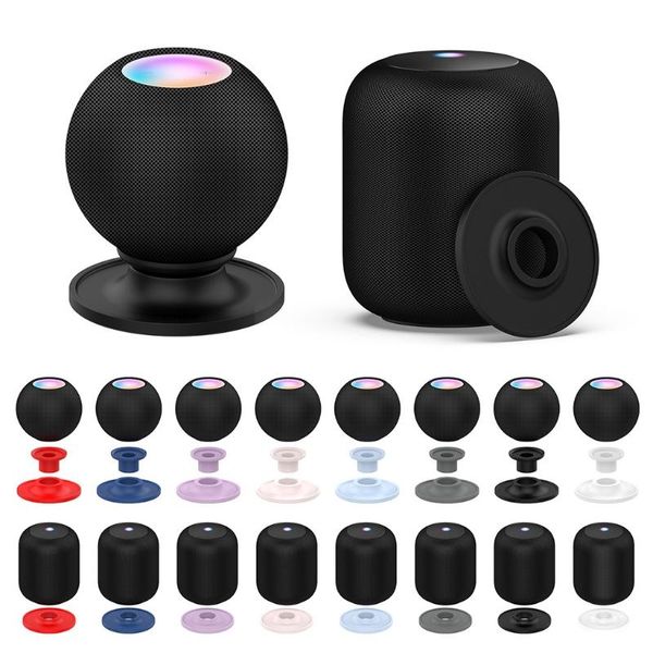 

computer speakers bluetooth-compatible speaker holder base pad support stand for home pod/home pod mini accessories