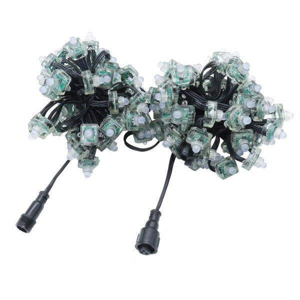 

modules 1000 12v regulated ws2811 /square pixel 100ct black wire 18awg with raywu/paulzhang/xconnect pigtail
