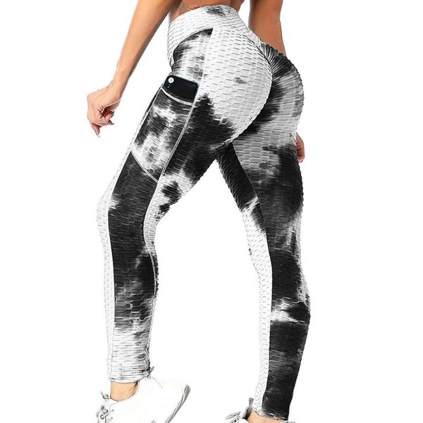 

yoga outfit 2021 women's printing elastic force exercise fitness and running pants high waist seamless push up sport leggings